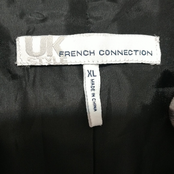 French Connection Gray Leopard Print Jacket XL - Picture 3 of 8